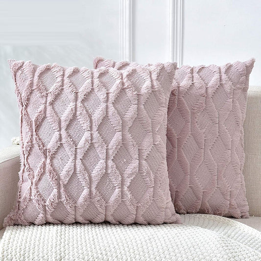 PINK BOHO CUSHION COVERS - SET OF TWO