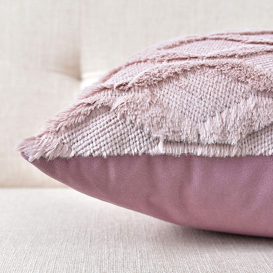 PINK BOHO CUSHION COVERS - SET OF TWO