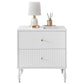 MILAN TWO DRAWER BEDSIDE - WHITE