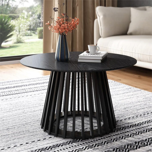 Haven Silhouette Coffee Table - 80cm - Black – premium furniture by Interior Ave