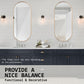 GOLD OVAL BATHROOM MIRROR - TWO SET