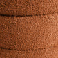 Calista Round Teddy Ottoman -Terracota