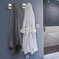TWO PIECE BATHROOM TOWEL HOOKS - BRUSHED NICKEL