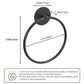 BATHROOM TOWEL RING - BLACK