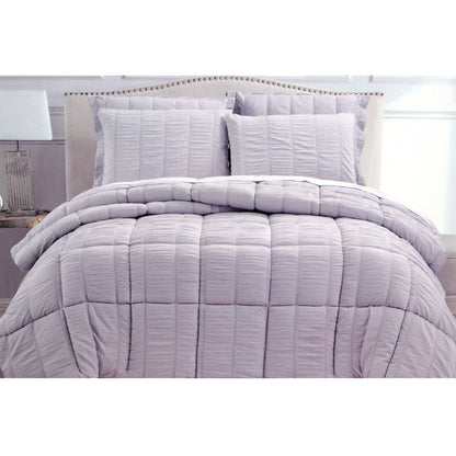 Lilac Hotel Living 3 Piece Seersucker Comforter Set - King – premium furniture by Interior Ave