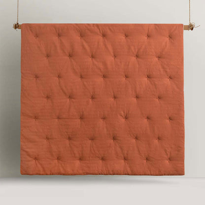 Papaya Waffle Comforter Set - King
