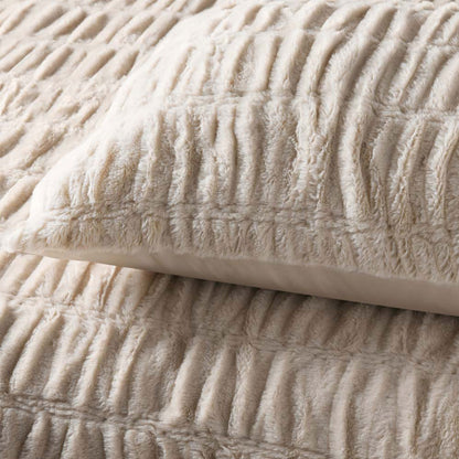 Azure Natural Quilt Cover Set - Double