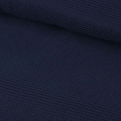 Navy Waffle Quilt Cover Set - Double
