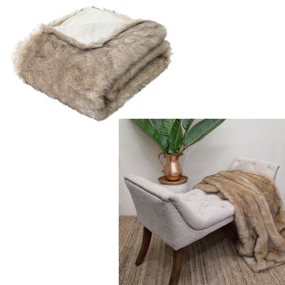 Foxy Faux Fur Throw
