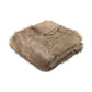 SAVANNA BROWN FAUX FUR THROW