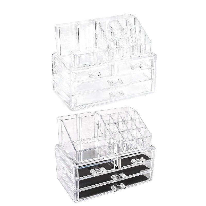 Acrylic Cosmetic Makeup Organiser Holder - Without Black Mesh Pad