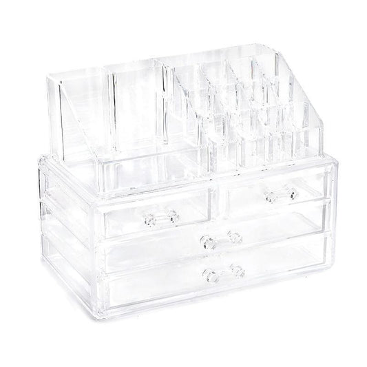 Acrylic Cosmetic Makeup Organiser Holder - Without Black Mesh Pad