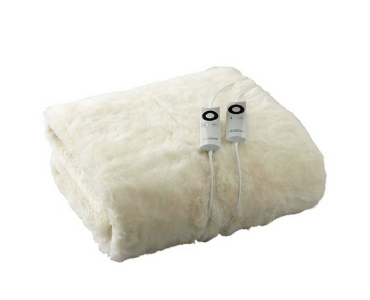 Sunbeam Sleep Perfect Super King Bed Wool Fleece Heated Blanket – premium furniture by Interior Ave
