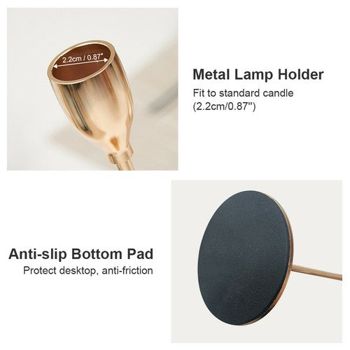 Aurelia Taper Candle Holders – Gold Set of 3