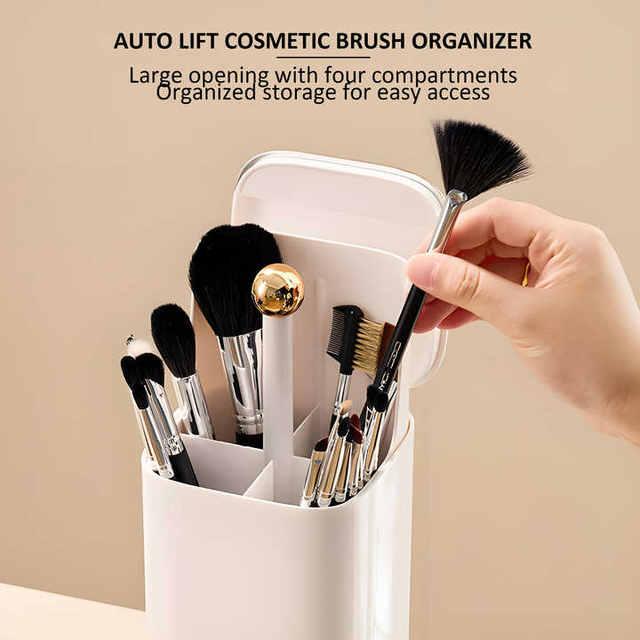 Black and Gold Makeup Brush Holder