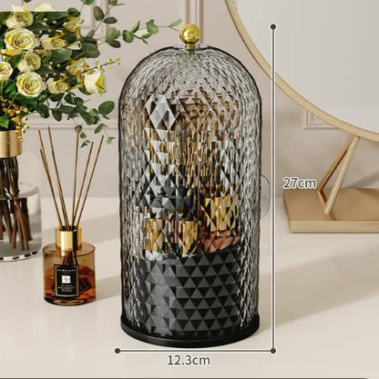 360 Rotating Makeup Brush Holder - Black