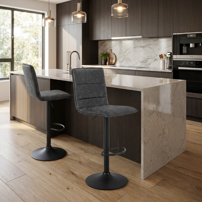 Vespa Vintage Bar Stool - Grey - Set of Two – modern bar stool by Interior Ave