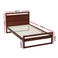 WILSON WOODEN BED FRAME - WALNUT