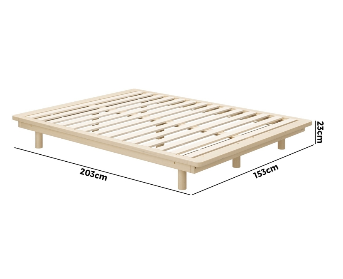 Audrey Natural Bed base - Queen