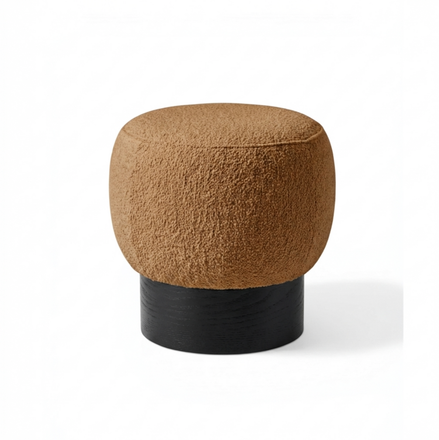 Arlo Round Ottoman - Cinnamon