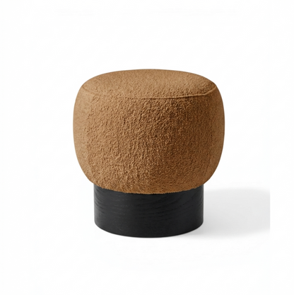 Arlo Round Ottoman - Cinnamon