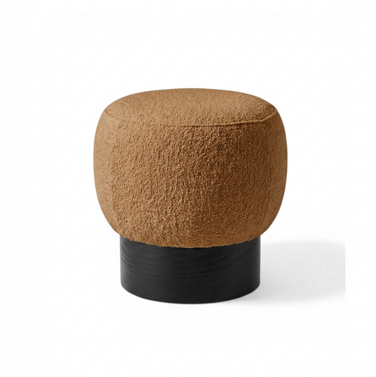 Arlo Round Ottoman - Cinnamon