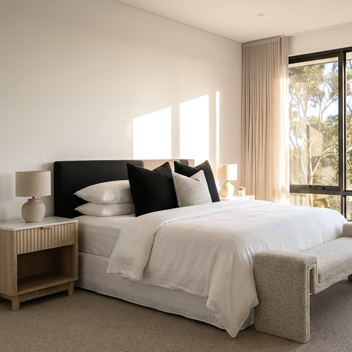 Blanc Bedside Table - Natural