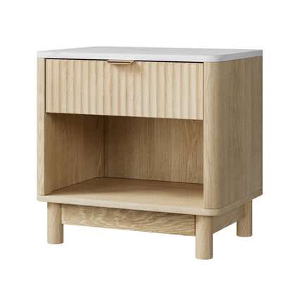 Blanc Bedside Table - Natural
