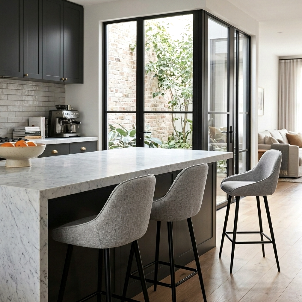 Metro Grey Bar Stool (Set of 2)