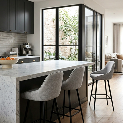 Metro Grey Bar Stool (Set of 2)