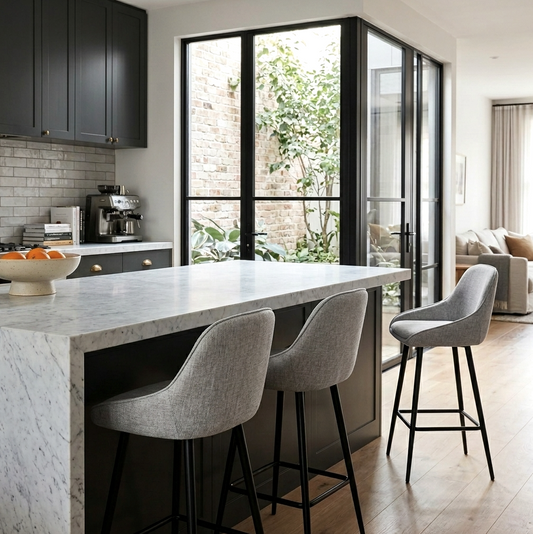 Metro Grey Bar Stool (Set of 2)