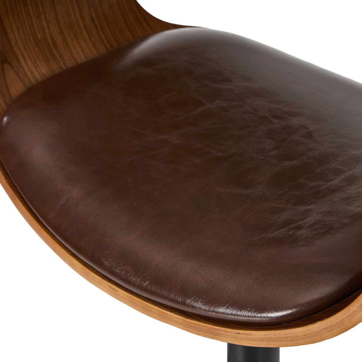 Brentwood Bar Stool - Black + Brown Set of Two