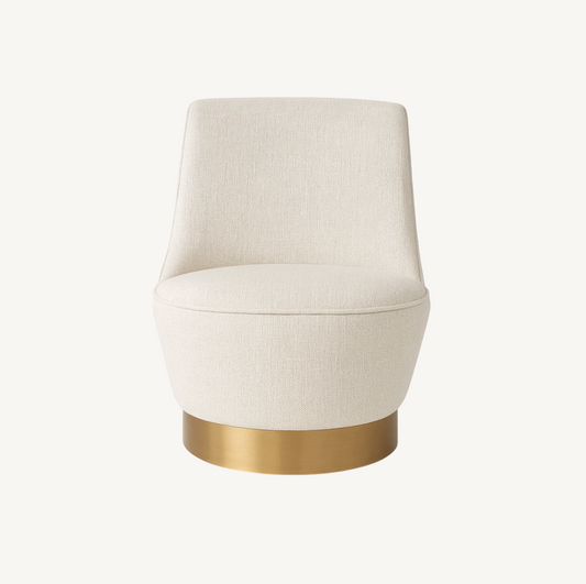 Chateau Swivel Accent Chair - Vanilla Oat