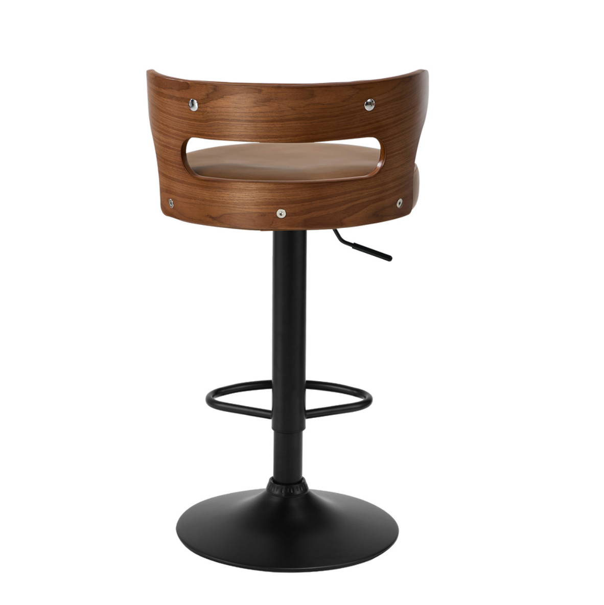 Como Bar Stool - Black + Camel Set of Two