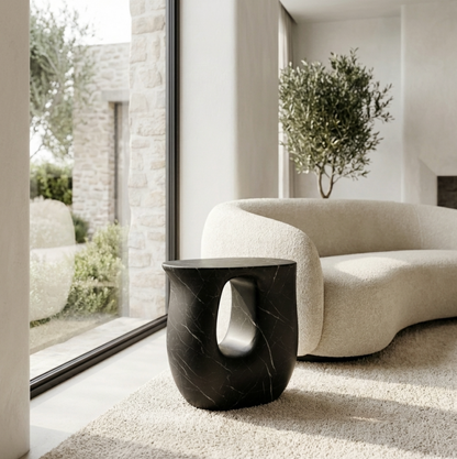 Cosmo Side Table Black Marble