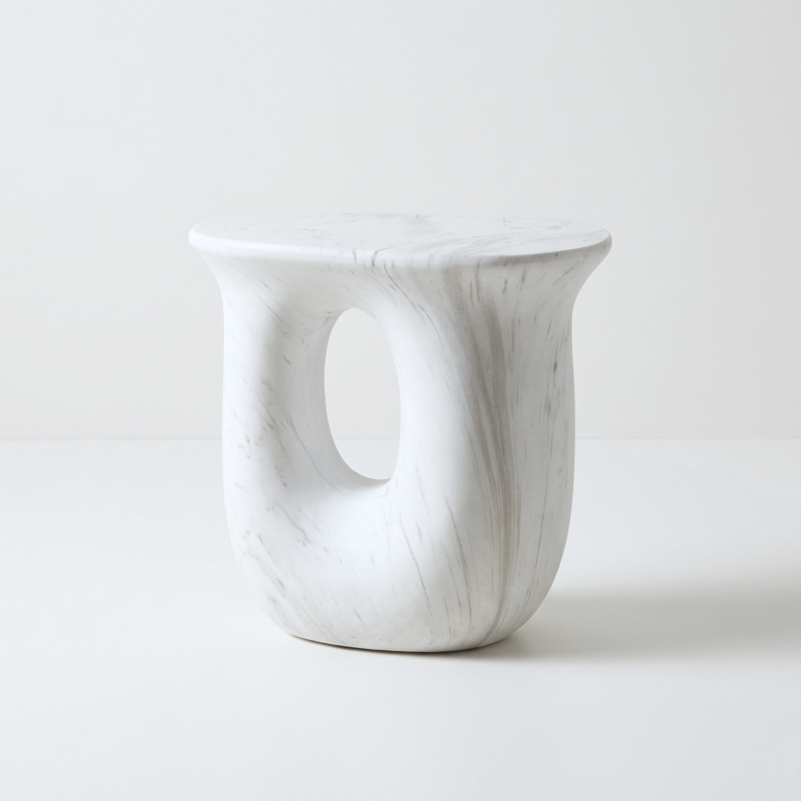 Cosmo Marble Stone Side Table | Stone Side Table by Interior Ave