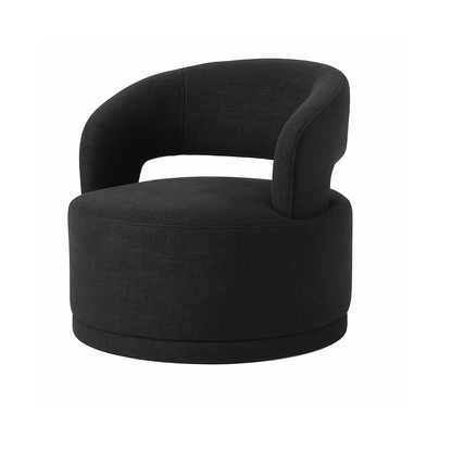 Coco Milan Swivel Accent Chair - Black