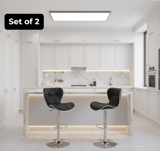 Cooper Bar Stool - Black - Set of Two – modern bar stool by Interior Ave