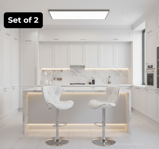 Cooper Bar Stool - White - Set of Two – modern bar stool by Interior Ave