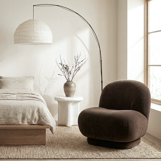 Cloud Swivel Occasional Chair - Espresso