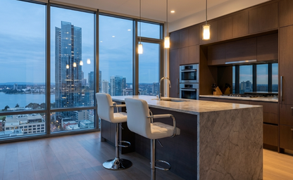 Classic Handle Bar Stool - White - Set of Two – modern bar stool by Interior Ave