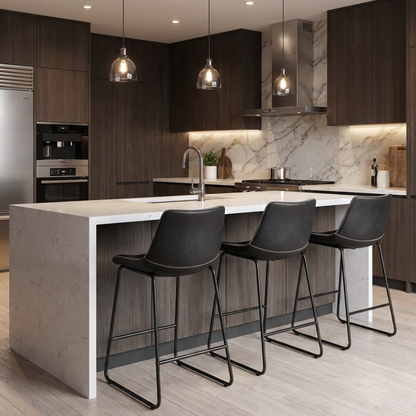 Fendi Bar Stool - Black (Set of 2)