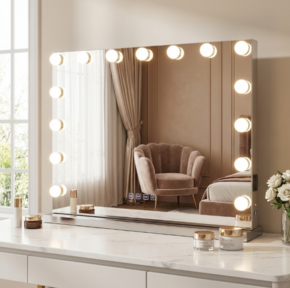 Hollywood Glam LED Makeup Mirror - Bluetooth - Small – Designer mirror by Interior Ave