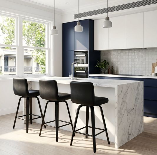Arden Kitchen Bar Stool - Black (Set of 2)