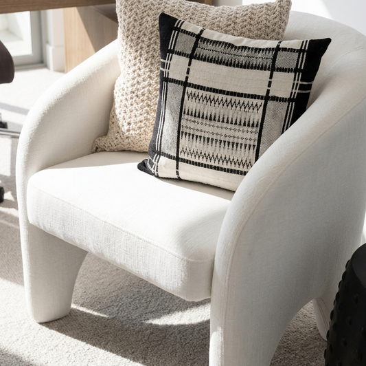 Nova Accent Chair – Pearl Chenille
