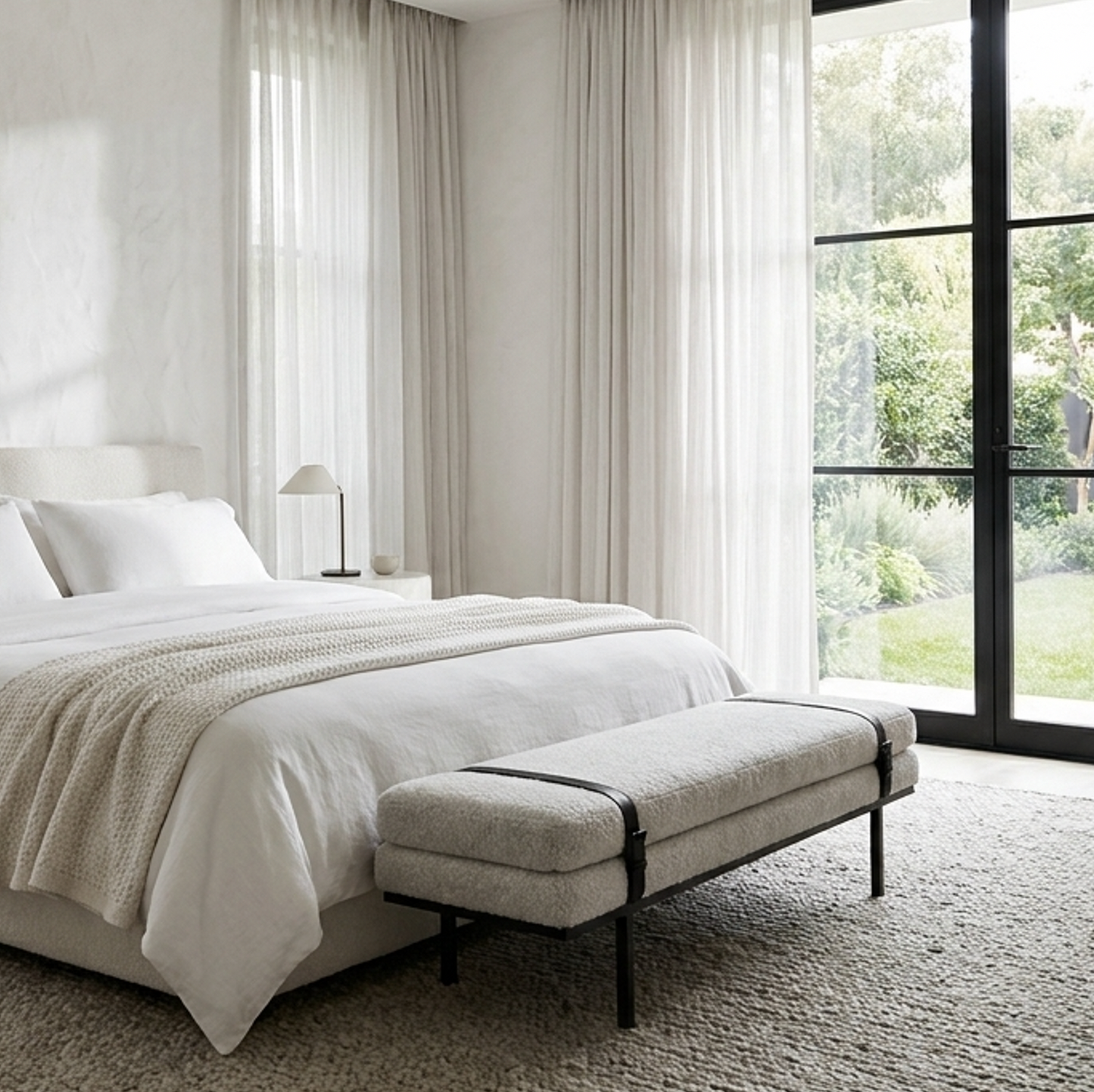 Porter Bench - Light Grey