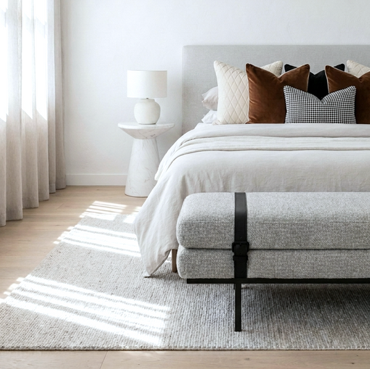 Porter Bench - Light Grey