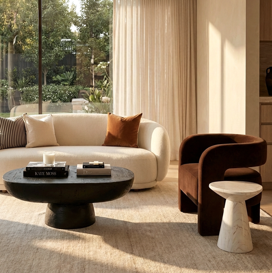 Korra Coffee Table - Black Stone