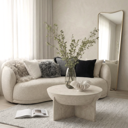Capri 3 Seater Milan Sofa - Ivory
