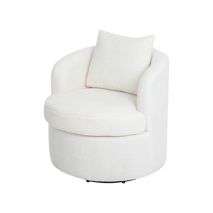 Levede Fleece Swivel Chair-2025742034358374400